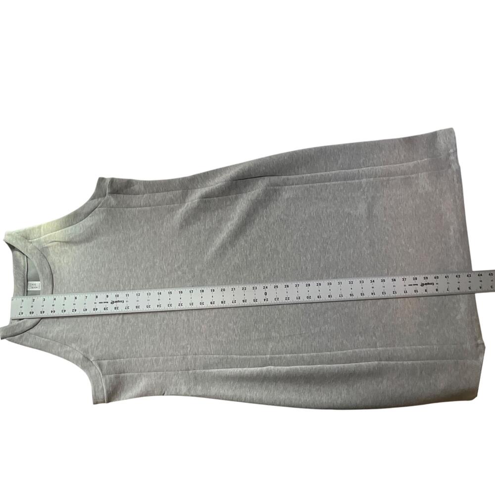 Spanx AirEssentials Dress Womens XL Gray Sleeveless High Neck Knit Knee Length - Picture 9 of 10